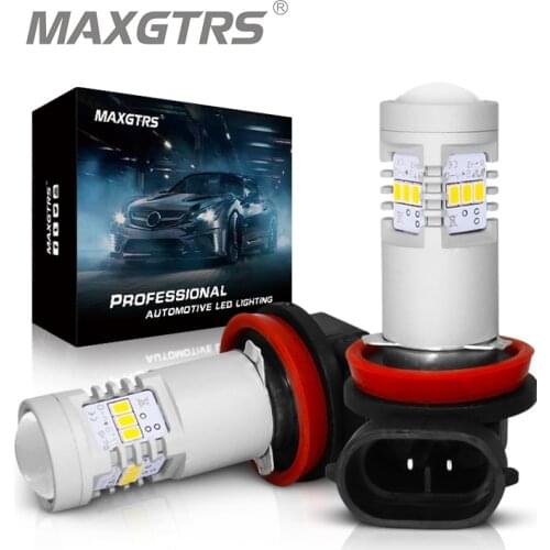 2x H8 H11 9005 9006 H16 EU HB3 HB4 3020 Chips Daytime Running Light 6000K White Car Fog LED Bulb Lamps DRL Headlights