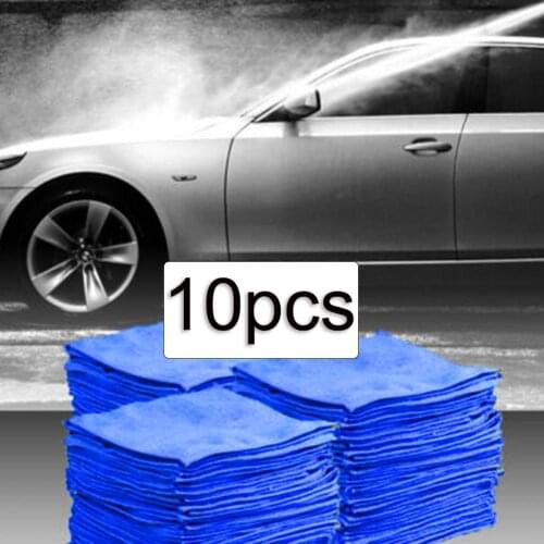 35% Hot Sales!!! 10Pcs Microfiber Cleaning Cloth Kitchen Dish Towel Rag Car Washing Scouring Pad
