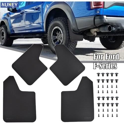 4Pcs Mud Flaps Mudflaps Splash Guards Fender Flares Front Rear For Ford F-Series F-150 F-250 F-350 F-450 F-550 F150 F250 F350