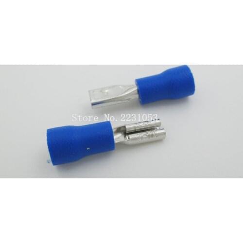50PCS/LOT FDD2-110 insulating Female Insulated Electrical Crimp Terminal Connectors Cable Wire Connector