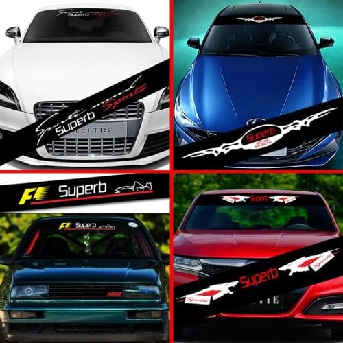 Car Stickers For Skoda Superb Front Windshield Prevent Sunlight Reflection Decoration Decals Car Accessories