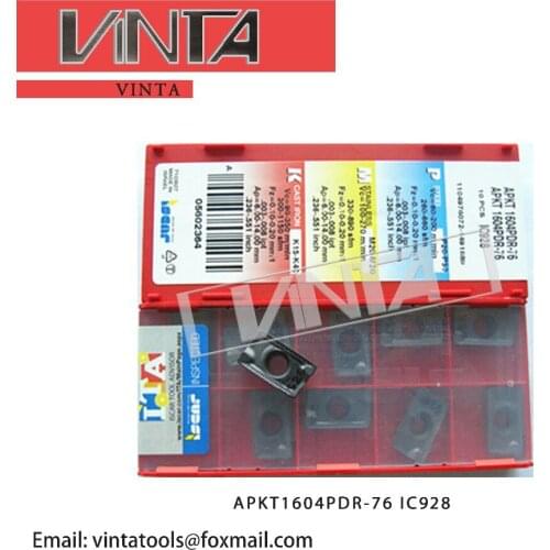 Free shipping high quality Sanyinghe 10pcs/lots APKT1604PDR-76 IC928 cnc carbide milling inserts cutting blade tools