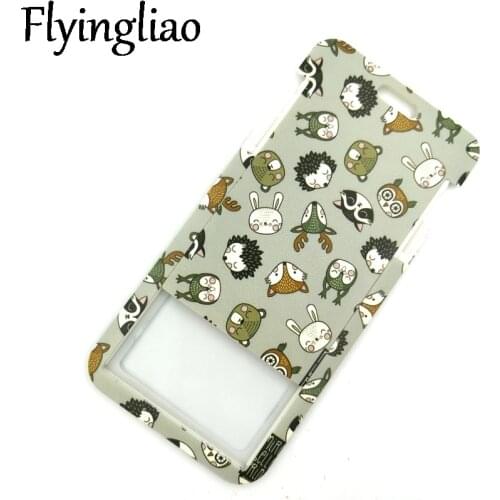 Cartoon Animals Funny Women Men Credit Card ID Holder Bag Student Women Travel Card Cover Badge Car Keychain Gifts Accessories