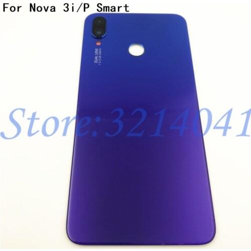 For Huawei Nova 3i / P Smart Plus Back Battery Cover Glass Housing Door Case With Camera Lens Repair parts