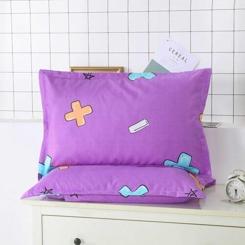 Purple Pillowcase Soft Pillow Cover 48x74 Standard Size Pillow Cases Cover Home Bedding Pillows Cover Polyester