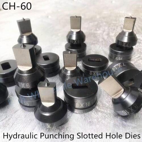 Hydraulic Punching Slotted Hole Die Hydraulic CH-60 Word Long Hole Hydraulic Punching Die Manual Punch Die Punching Mould