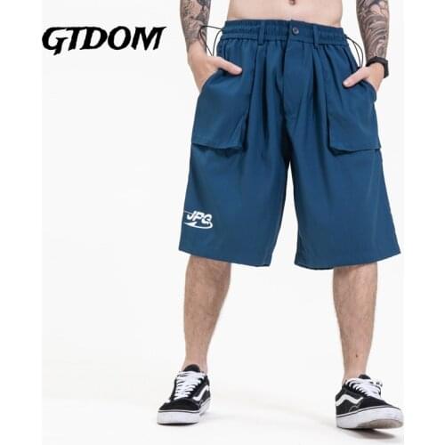 GTDOM Men Outside Wear Fashion Cards Wild Card Casual Knee Length 2021 Summer New Overalls Casual Spacious Sport Short Pants