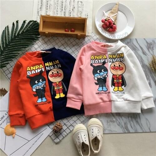 Tonytaobaby Spring New Style Boys and Girls' Cartoon Cotton Terry Long Sleeve Kids Sweatshirt