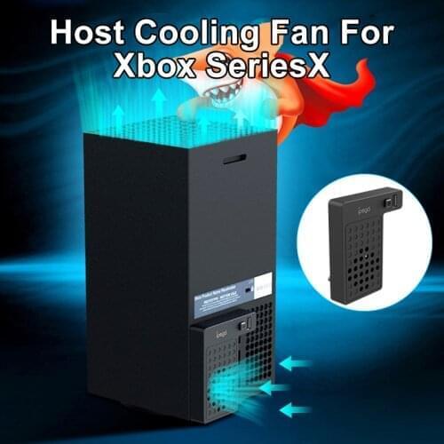 Host Cooling Fan for Xbox Seriesx Host Rear Fan Host Radiator Low Noise with Usb2.0 Adapter Socket Low Energy Consumption