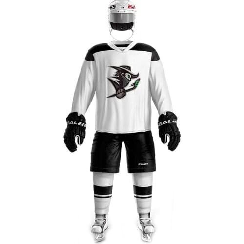 Cool Hockey Free Shipping Vintage Ice Hockey Training Jerseys Set Print knights Logo Spot Cheap high quality H6100-4