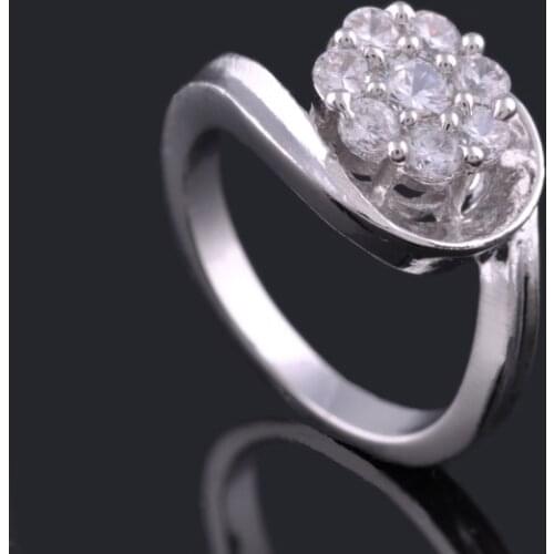 MxGxFam Great Princess Ring Zircon Stones Jewelry with Environmental Copper
