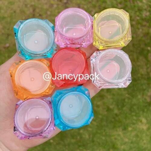Cosmetic Container Makeup Cream Nail Art Lip Balm Containers For Storage Refillable Bottle Travel Portable Plastic Jar