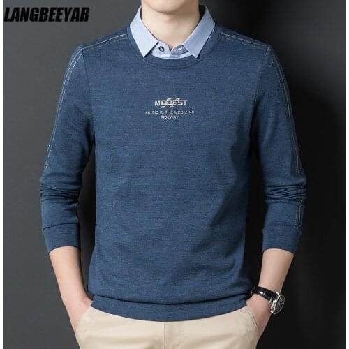 LANGBEEYAR Long Sleeve Polos For Men