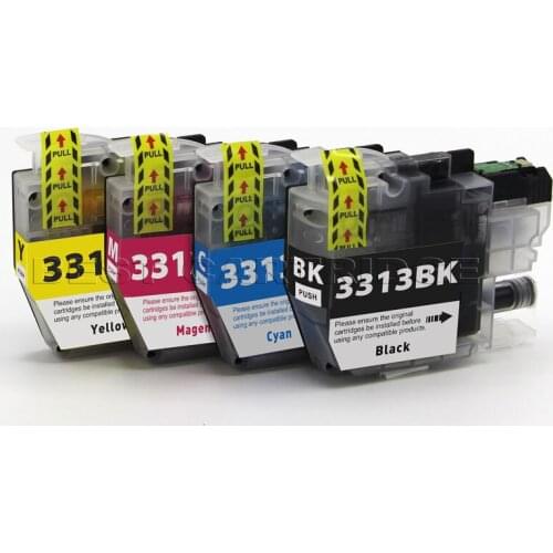 LC3313 ink cartridge for brother DCP-J772DW MFC-J491DW MFC-J890DW , full ink with chips