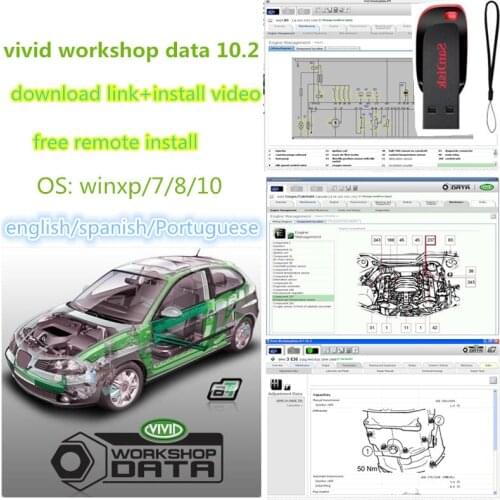 Hot Sell Auto Repair Software Vivid Workshop Data 10.2 Updates to 2010 Year Send by Download Link Support Free Remote Install