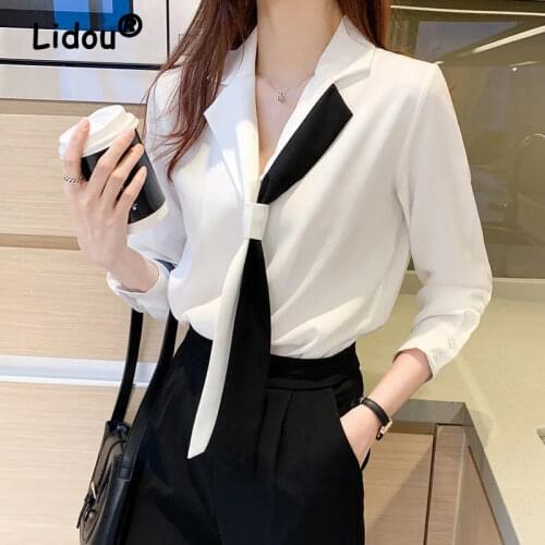 LIDOU Womens Black Shirts