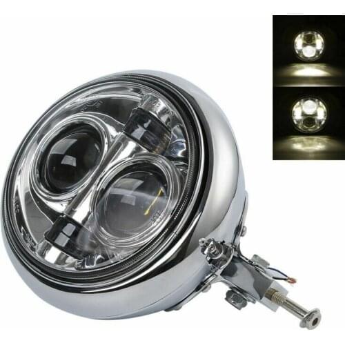 Motorcycle Chrome 7" Headlight Housing Block Mount For Harley 86-11 Heritage Softail FLSTF FLST FXST Fatboy