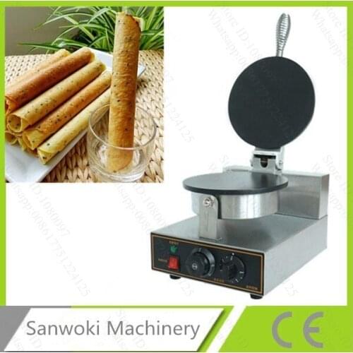 CE approval electric egg roll making machine; crepes machine making for sale;waffle maker shapes machine