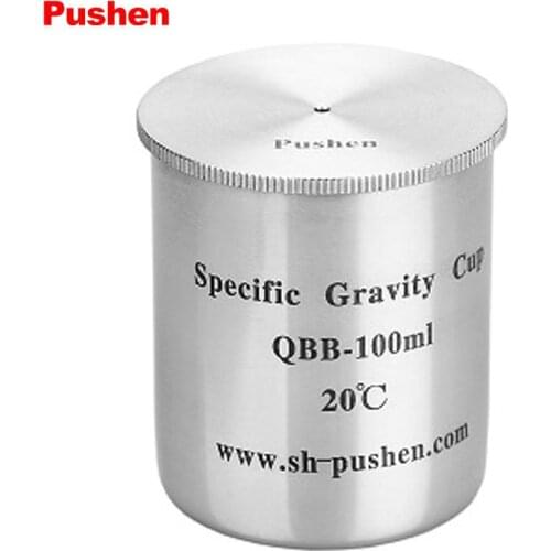 BRAND PUSHEN Paint Picnometer Pycnometer Density Specific Gravity Cups 50cc/ml 100cc/ml Stainless steel