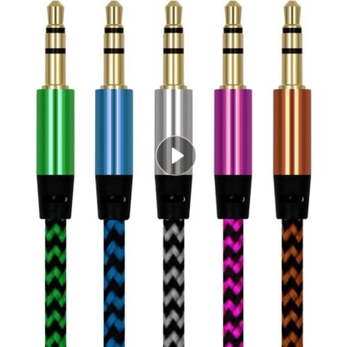 3.5mm Gold Plated Plug Male To Male Cable Line Durable Practical Audio Cable For IPhone Samsung Car Xiaomi Headphone Speaker