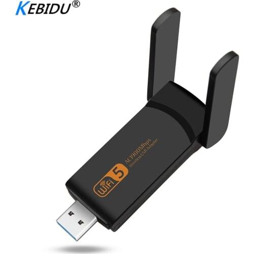 Kebidu 1900Mbps WiFi USB Network Adapter USB 3.0 Gigabit Router Wireless USB Network Card AC Dual-Band 2.4G/5.0GHz