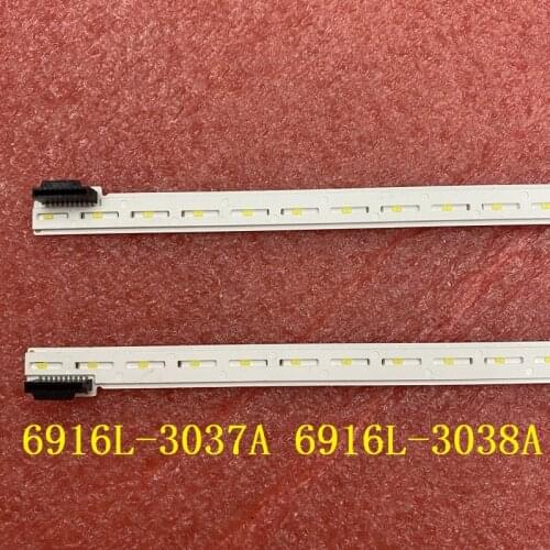 2pcs LED backlight strip For LG 55inch TV 6916L-3037A 6916L-3038A 55 V17 ART3 3037 3038 R L-type
