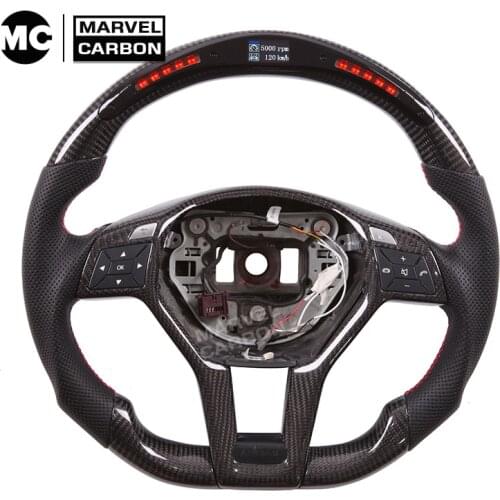 LED Performance Steering Wheel W205 W204 CLA Display Compatible For AMG/ W205/W218/CLA/GLA/GLS/CLS/E CLASS/S CLASS