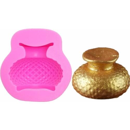 Flower Vase Shape 3D Silicone Mold Chocolate Cake Tools Soap Mold Cake Decoration tools clay/rubber T1120
