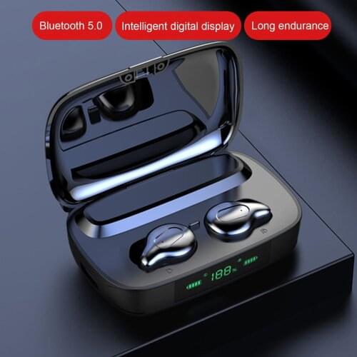 Earphone Waterproof 3 Screen LED Digital Display Charging Box Gaming Headset Wireless Bluetooth In-ear Earbuds Sports Headphone