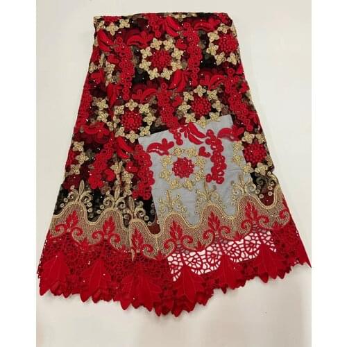 High-quality African Lace Fabric Nigeria African Guipure Lace Fabric Is Water-soluble, Suitable For Party Materials R39571