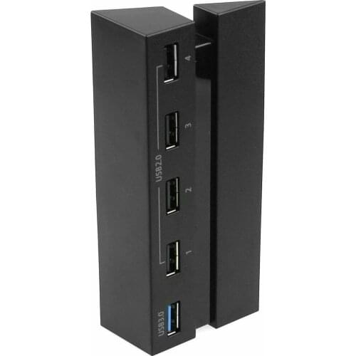SOONHUA DC 5V ABS 5-Port USB 3.0 2.0 High Speed Adapter PS4 Expander Hub Console Output Signal For Sony Playstation 4
