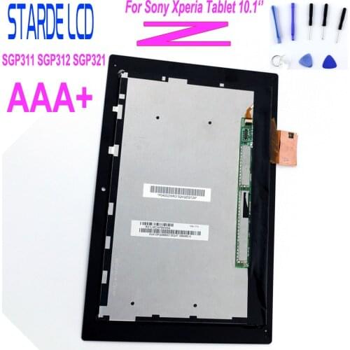 Starde LCD 10.1'' For Sony Xperia Tablet Z SGP311 SGP312 SGP321 LCD Display Digitizer Screen Touch Panel Sensor Assembly +Tools