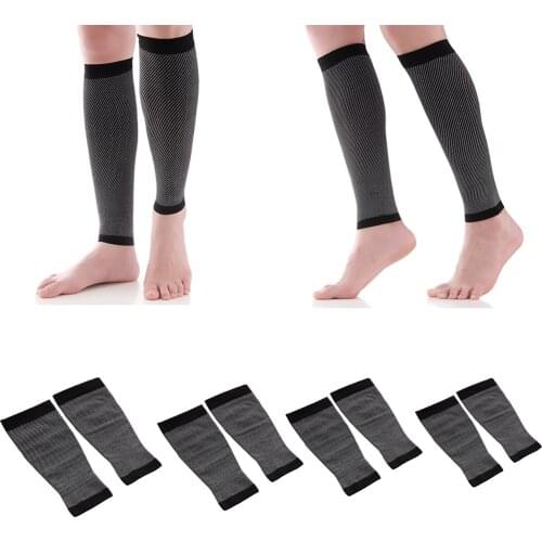 1Pair Soft Calf Compression Sleeve Wrap Leg Brace Sock for Shin Splint Adult