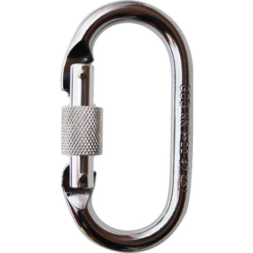 1 pcs Carabiner Outdoor multi Safety Buckle steel Climbing Button Carabiner Camping Hiking Hook