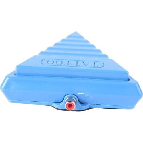 1PCS Blue Pro Triangle Flat Tattoo Foot Pedal Switch High quality Light Weight Foot Switch Pedal for Tattoo Supply