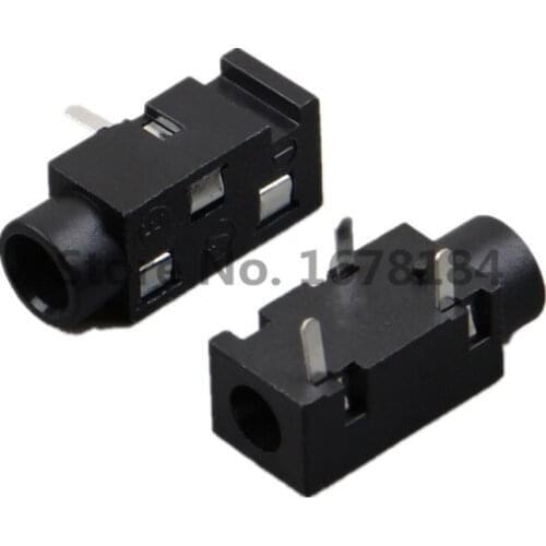 10pcs 3.5 Headphone Jack Audio Jack PJ-320 3P Female Connector DIP Stereo Headphones PJ-320B