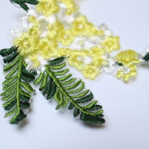 2pc/set embroidery flower patches for clothing DIY floral embroidered parches appliques for clothes decoration parch ropa