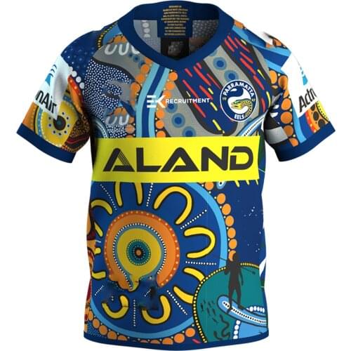 2020 Parramatta Eels Mens Indigenous Replica Rugby Jersey