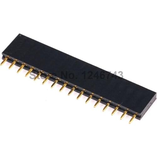 50PCS 16PIN Single Row 1x16T Row Needles Socket Mother Row Straight Pin Dock / 1602 LCD Socket