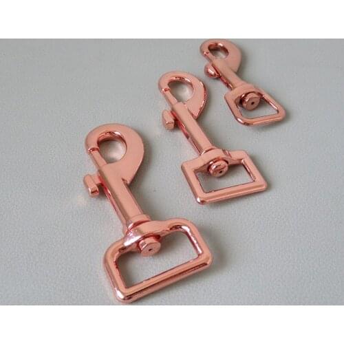 50Pcs/Lot 15mm 20mm 25mm Webbing Metal Carabiners Clasp Buckle Straps Loop Snap Hook For Dog Pet Leash Harness Bag Accessory