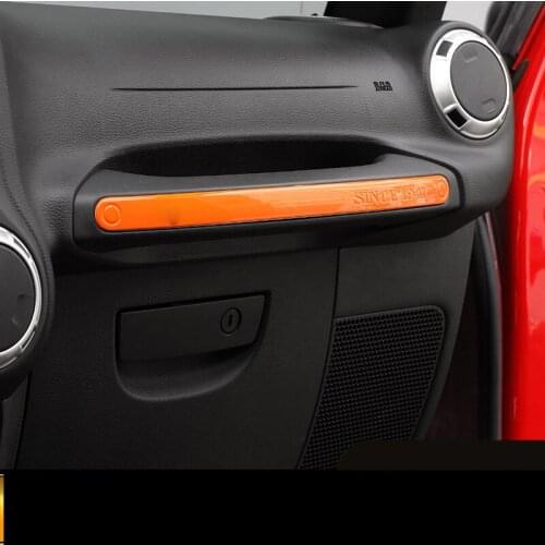 ABS Passenger Copilot Golve Box Handle Decorated Moudlings For Jeep Wrangler AAA356