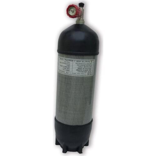 Acecare Hunting scuba pcp 9L 4500psi/300vbar Gas Cylinder HP Carbon Fiber With Valve For Air Gun On Sale With Cups AC109111