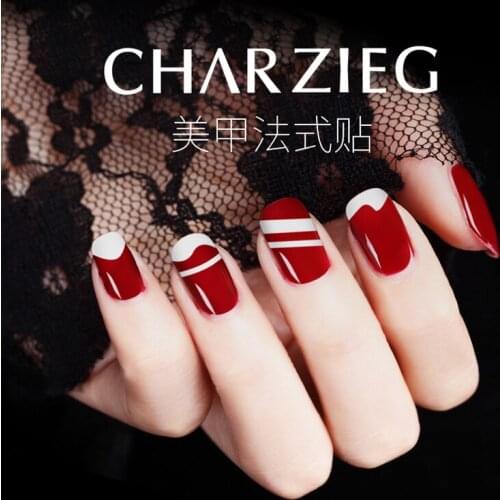 Nail Art Accessories Tool Auxiliary Line Smile Line Sticker French Nail Polish Sticker Crescent Wave Line V-shaped Sticker