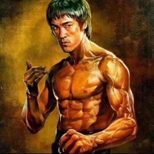 New 5D DIY Full Square /Round Diamond Painting Chinese Kung Fu Bruce Lee 3D Embroidery Cross Stitch Mosaic Home Decor Art YC38