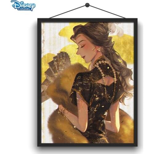 Disney 5D DIY Diamond Painting National Tide Style Princess Board Painting Original Painting Diamond Embroidery Home Decoration
