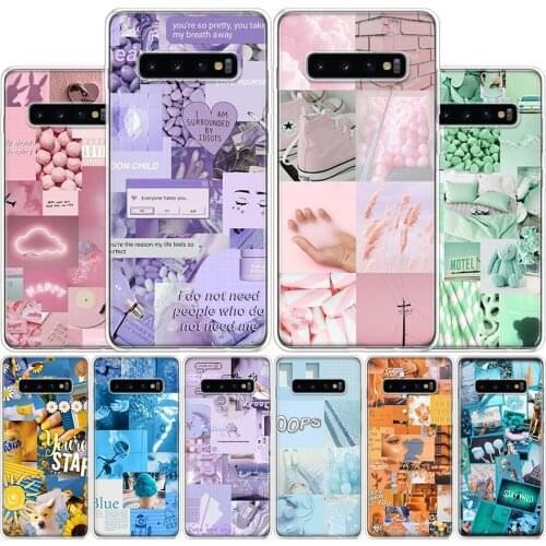 Aesthetic Collage Cute Abstract Art Phone Case For Samsung Galaxy A51 A71 A70S A50S A30S A10 A20E A40 A41 A01 A21 A6 A7 A8 A9 Sh