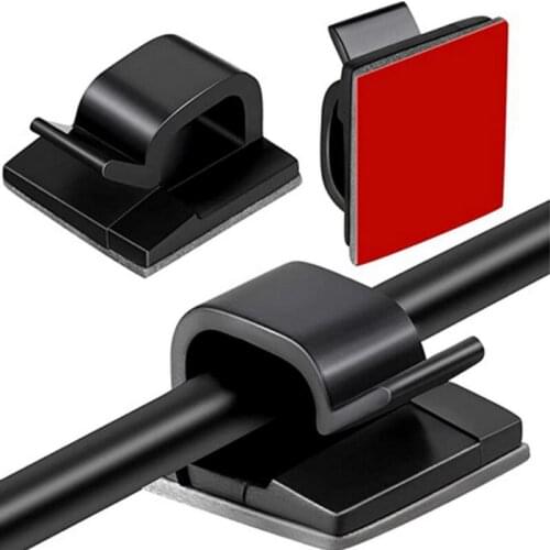 10PCS Autohesion Cable Holder Cable Winder Desktop Cable Organizer Cable Management for Charge Cable Earphone Cable