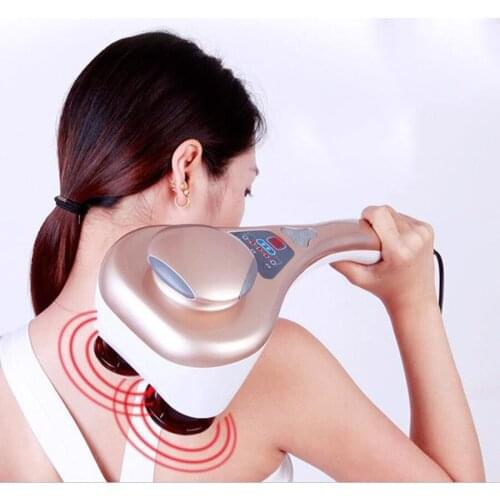 Double massage stick electric massager neck shoulder waist with beating the multifunctional body massage