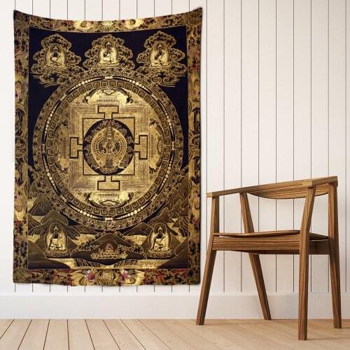 Dragon Totem Tarot Tapestry Wall Hanging Indian Mandala Witchcraft Bohemian Hippie Divination Bed Sheet Home Decor