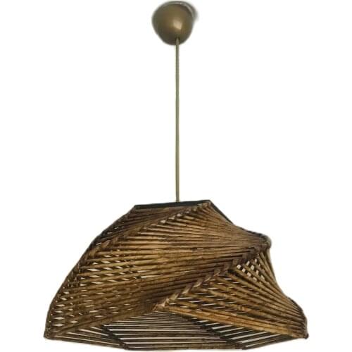 Hmydesign Wood Handmade Lighting Gift Decorative Authentic Design Wavy Light Emitting Stylish Design Tumbled Chandelier